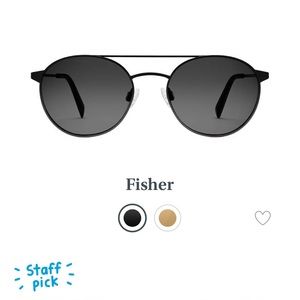 Warby Parker - Black Aviator Style Sunglasses